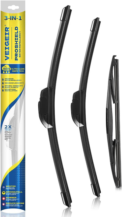 Set 3 limpiaparabrisas comp Honda Fit 09-20 28" 14"