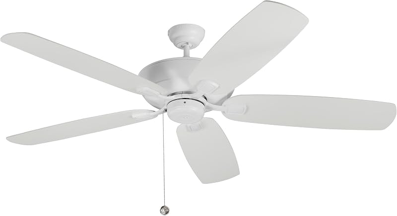Ventilador techo exterior 60pulg 5 cuchillas color blanco