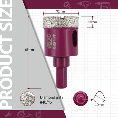 Set 2 Pzas Brocas Diamante para Cerámica