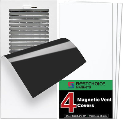 4 Cubiertas Ventilación Magnéticas 5.5x12pulg Pared Piso