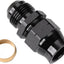 Adaptador manguera combustible aluminio negro 5/8