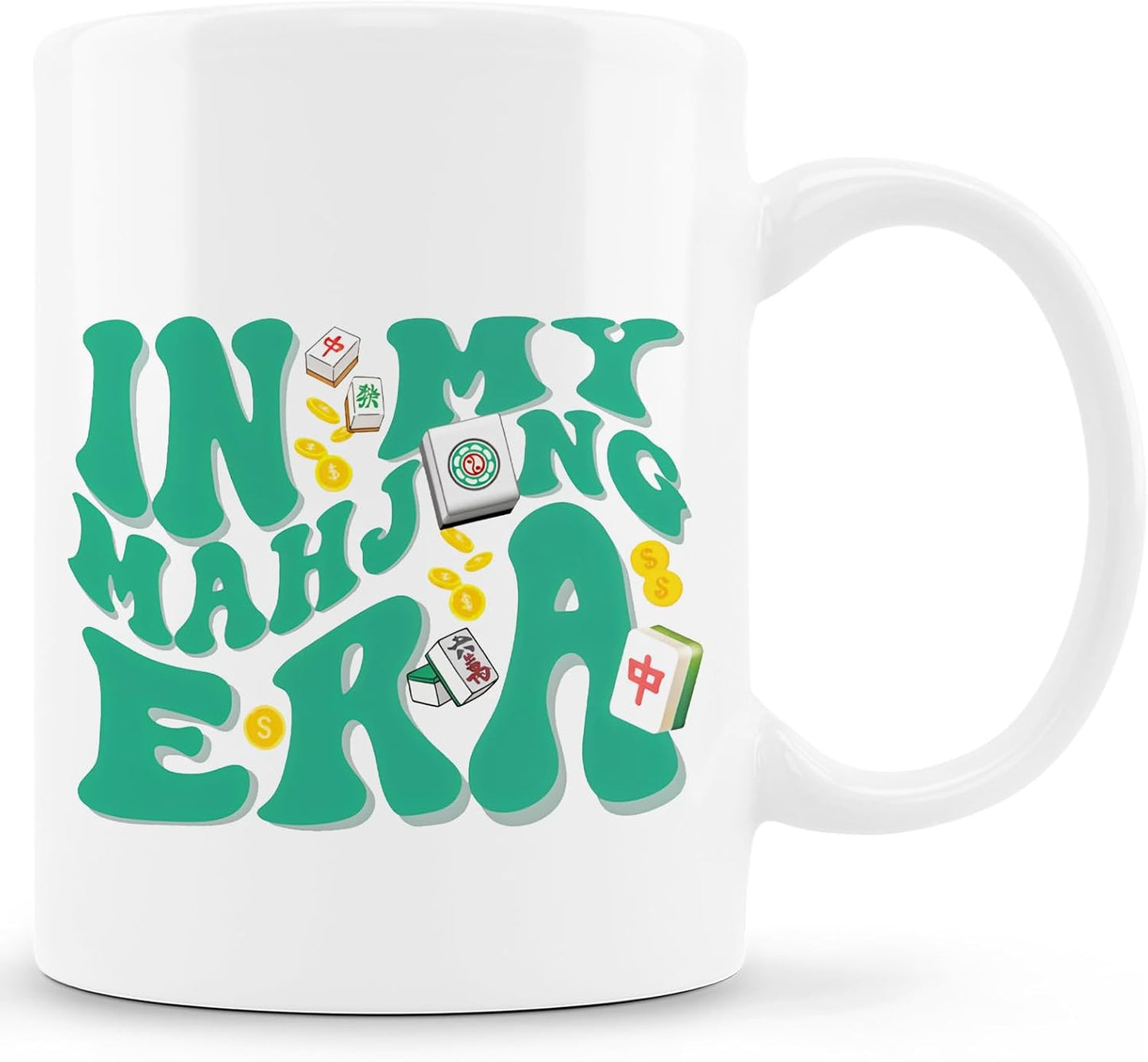 Taza cerámica café y té para amantes de mahjong