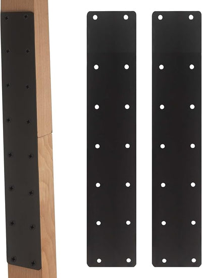 4 Pzas Placa I Acero Recto 14.5x2" Soporte Conector