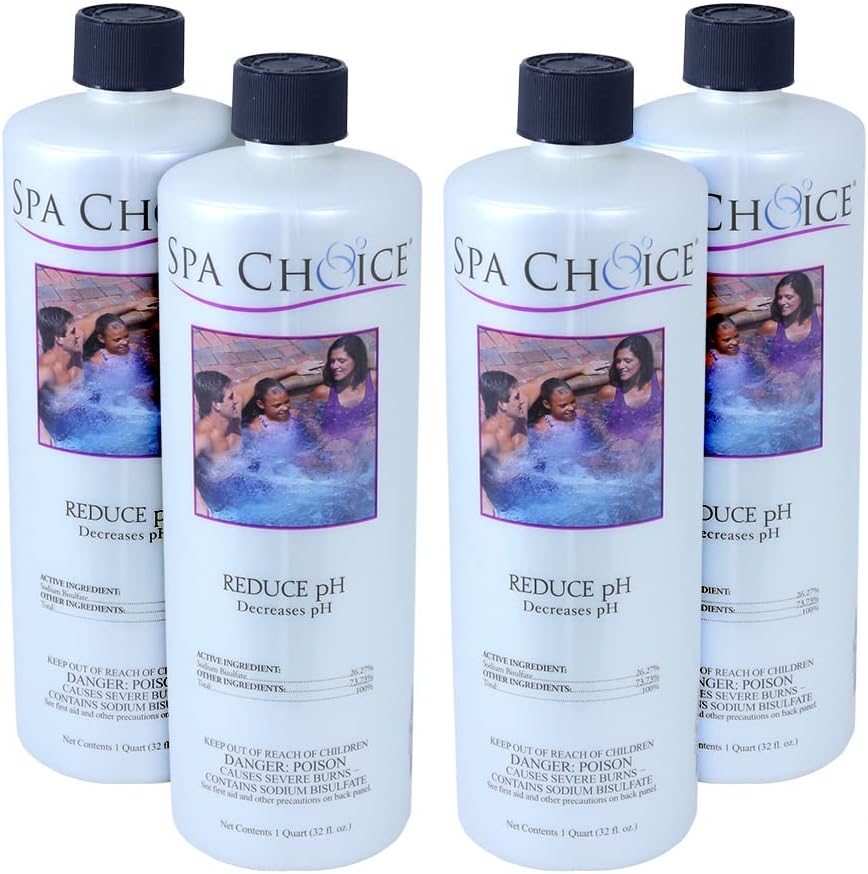 4 Unids Reductor pH Bañera Hidromasaje 1qt