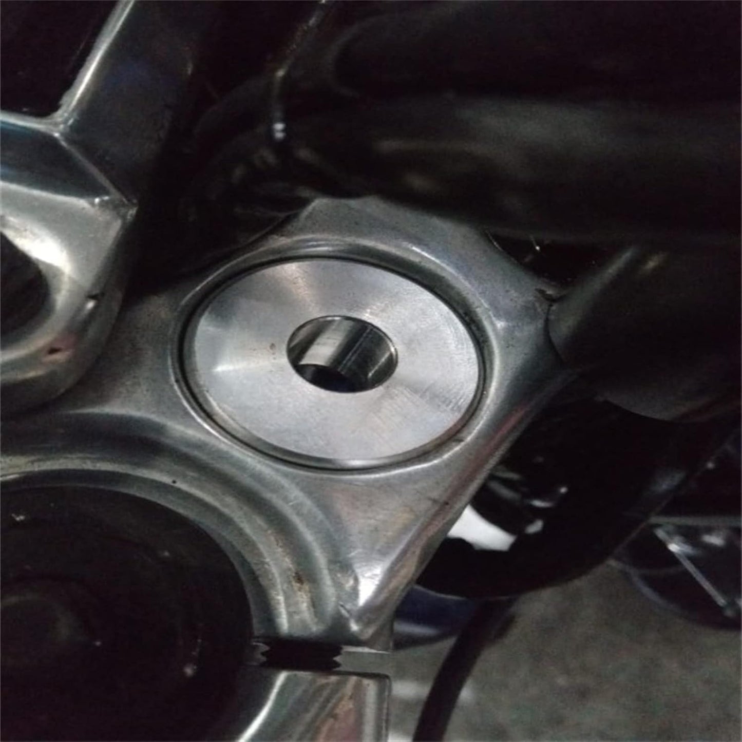 Bujes elevadores manillar Harley Softail Dyna 84-16 Plata