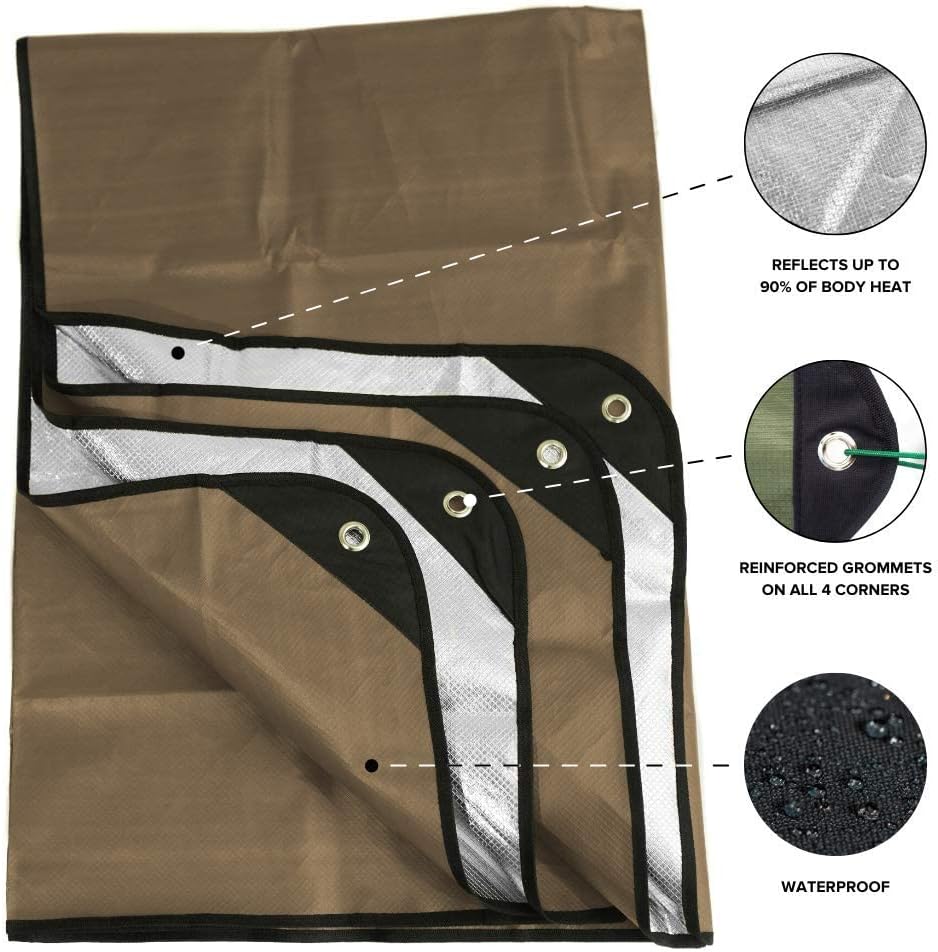 Manta térmica reutiliz. 60x82" 3 capas impermeable