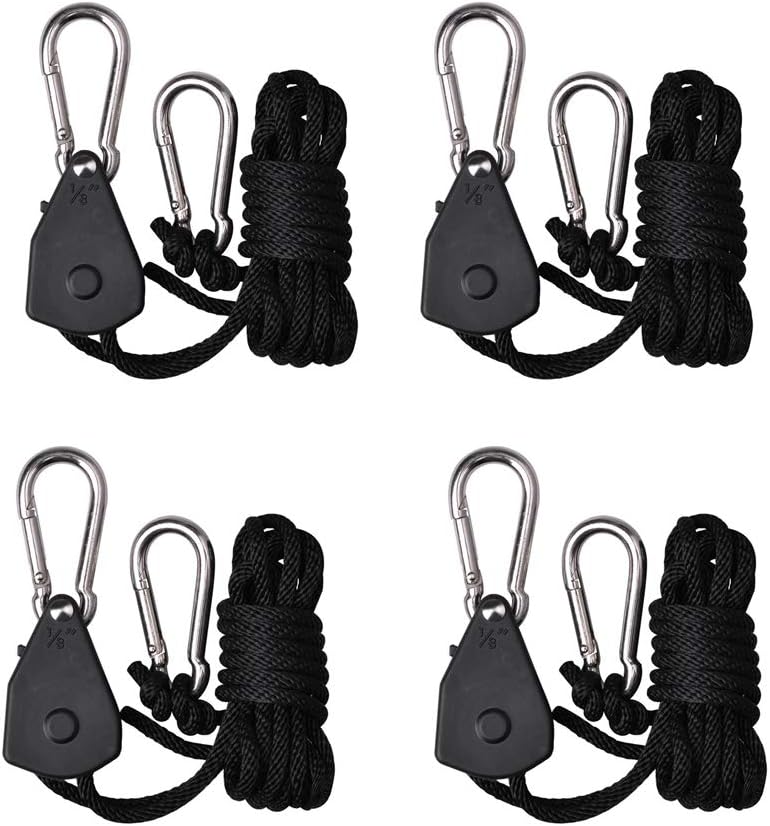 4 Unids Correas Trinquete Ajustables 1/8pulg 150lb Reforzadas Led