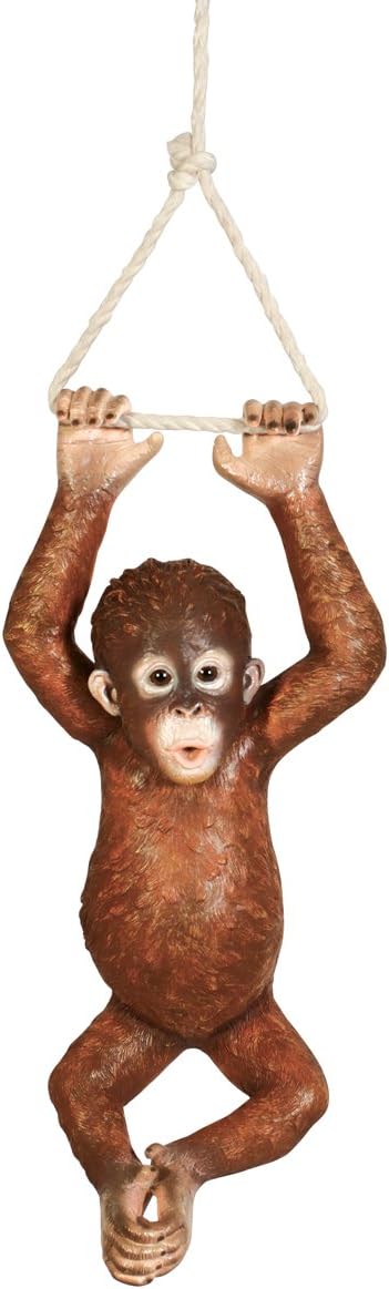 Estatua colgante bebé orangután