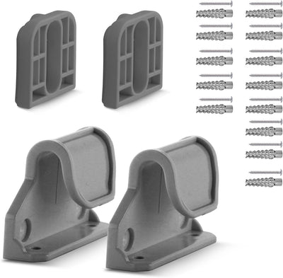Puerta retráctil de seguridad para bebés y perros gris