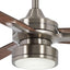 Ventilador techo 52pulg níquel cepillado aspas arce