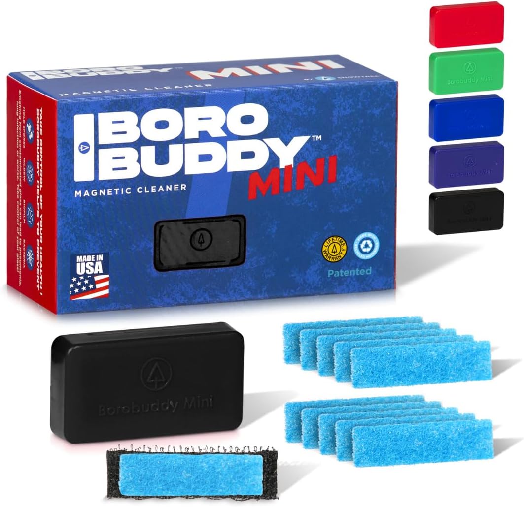 Limpiador vidrio magnético Borobuddy doble cara negro