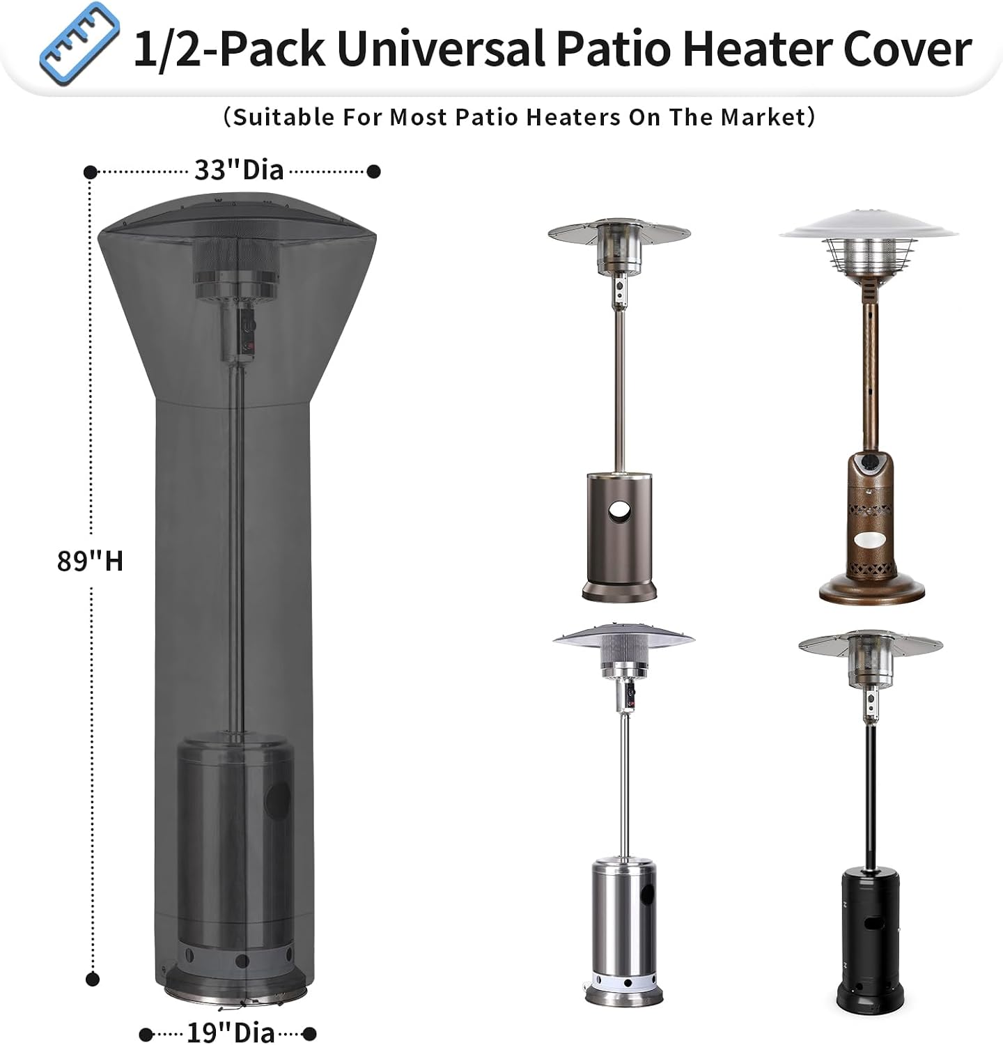 Fundas impermeables calentador patio con bolsa