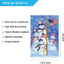 Bandera jardín muñeco nieve Navidad 12.5x18pulg doble cara