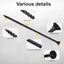 Tornillos madera #10x5pulg T25 Star Torx negro 42uds