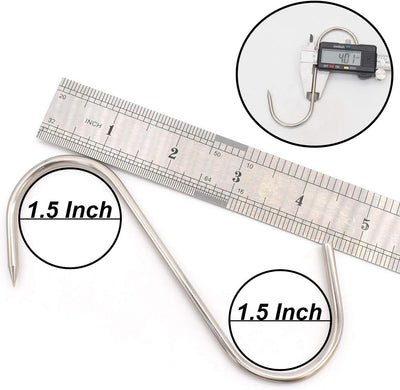 Ganchos carne acero inox 5" 0.157"