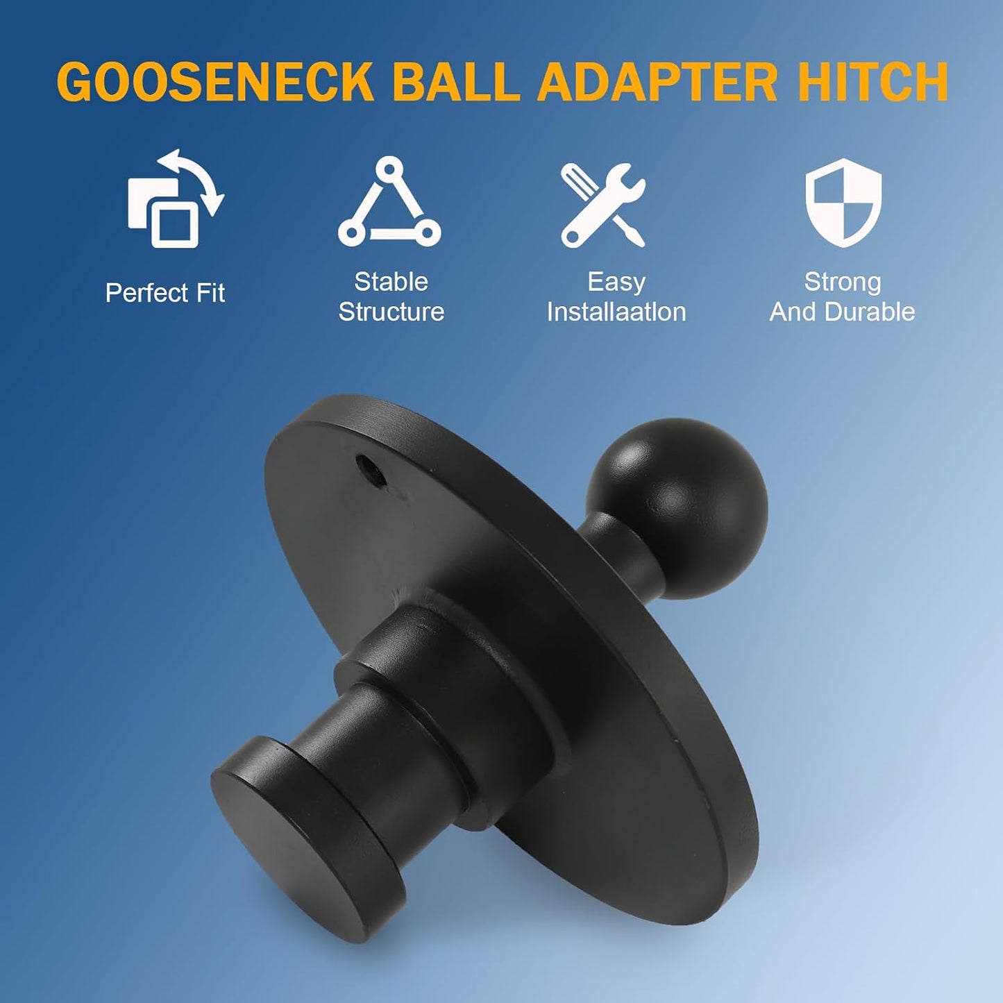 Adaptador bola cuello cisne 2-5/16" 30000lb tractor