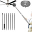 Plumero ventilador 7ft poste extensión ajustable gris
