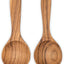 Cucharas teca para azúcar sal café especias 1/2 mesa x2