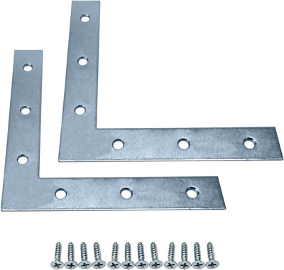 Soportes esquina hierro para mesas madera chapado zinc