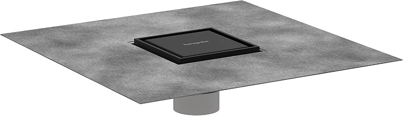 Set desagüe ducha cuadrado acero inox negro mate