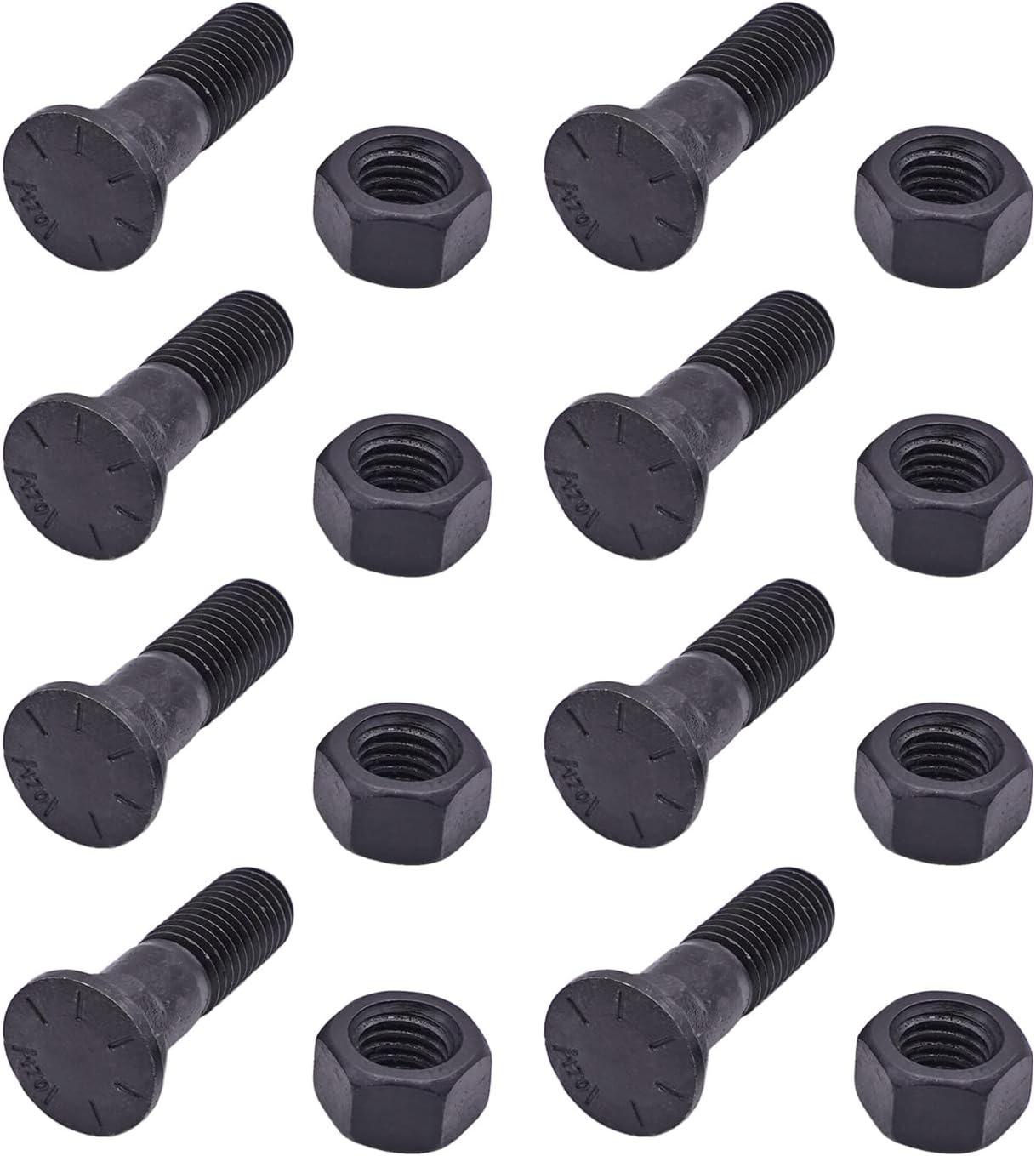8 Cuchillas Arado 5/8-11 x 2-1/4 Pernos Quitanieves Tractor