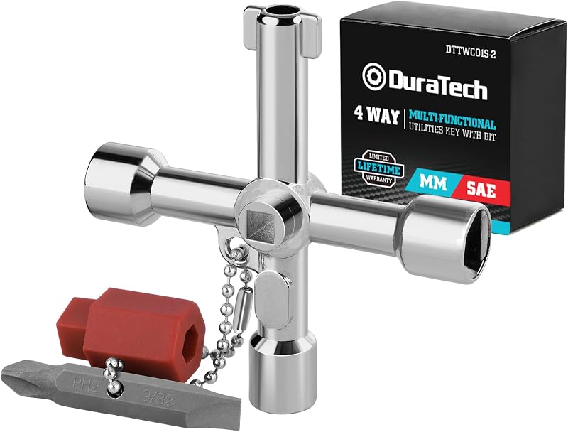 Llave de válvula 4 vías multifuncional paquete 1