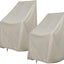 Set 2 fundas silla mecedora al aire libre poliéster gris