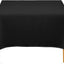 Mantel cuadrado 70pulg poliéster negro para bodas