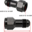 Extensor AN6 aluminio con anillo tórico negro 1.476"