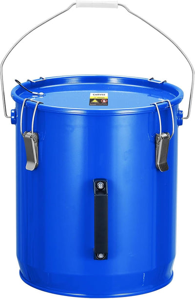 Bote grasa acero inox 8gal con filtro y tapa