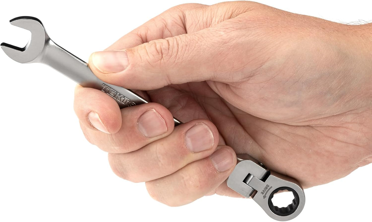 Llave trinquete 12 puntos cabezal flexible 0.394pulg