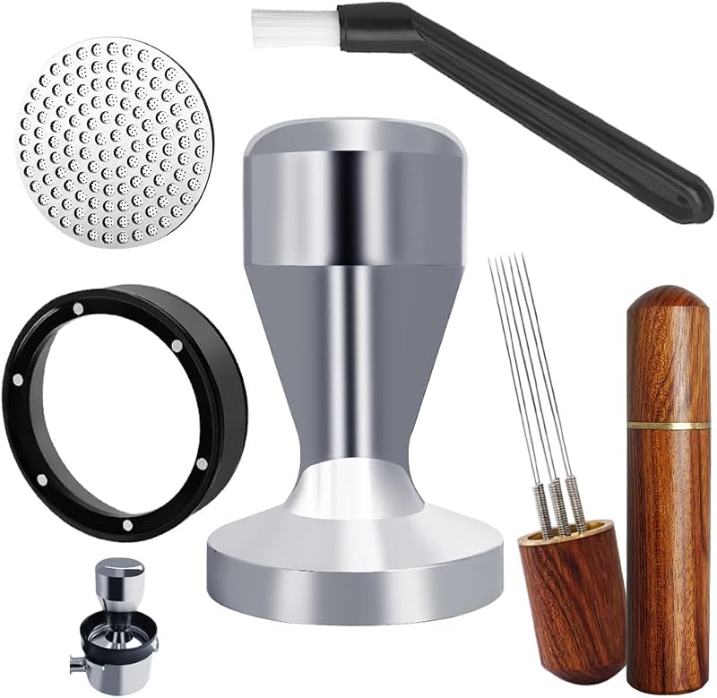 Kit 5 Pzas Manipulación Café 2.008pulg Plateado