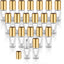 20 Botellas Vidrio con Rodillo Aceite Esencial 0.1oz