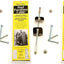 Cable para muebles plateado 7pulg set 2