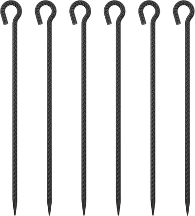Estacas refuerzo 1/2pulg 91cm pack 6 acero tienda campaña