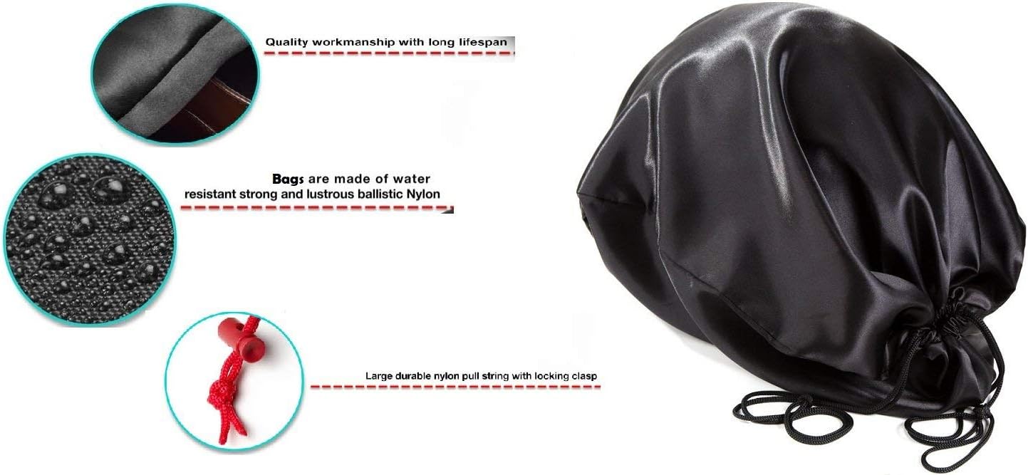 Bolsa casco 23x19" nailon balístico con cordón 2 Pzas