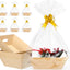 10 Cestas Regalo Kraft 10x12" con 10 Lazo