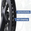 Set bielas E Bike 42T acero aluminio 6.693"