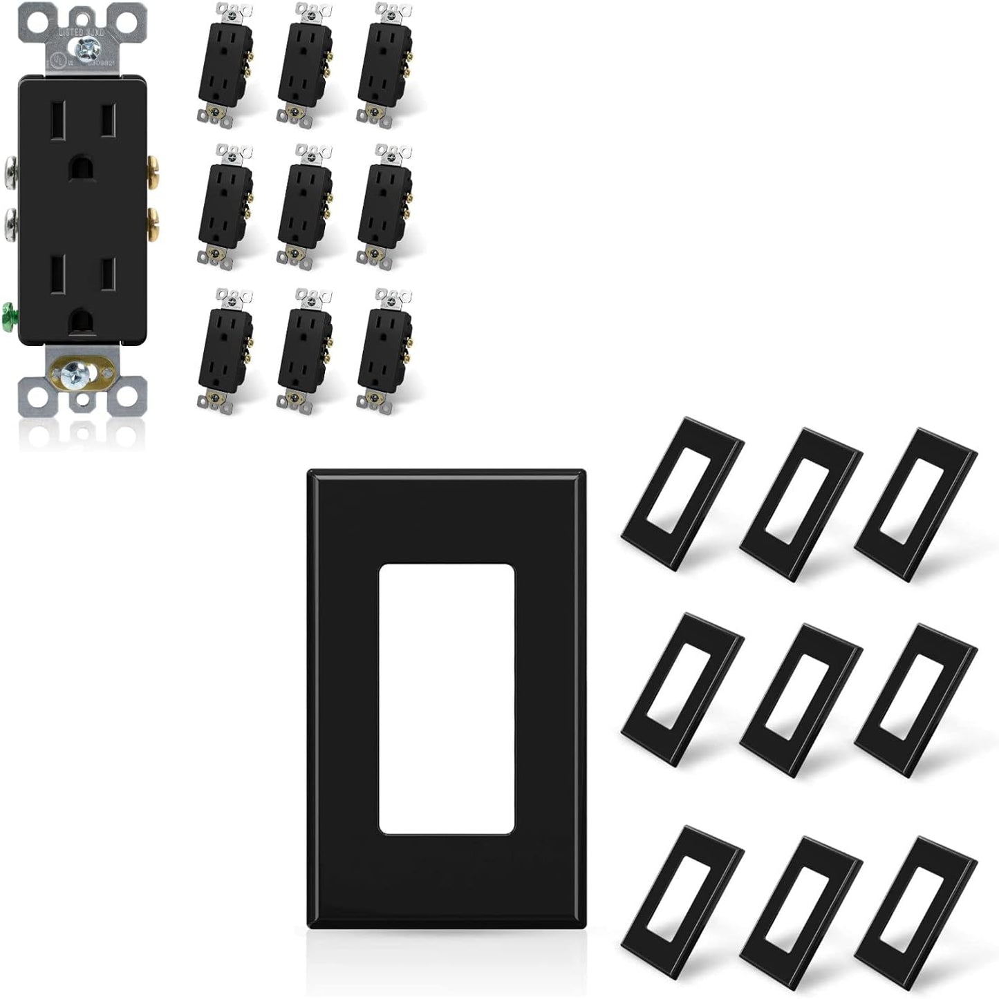 Receptáculo decorativo con placas pared 1 banda