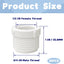10 Pzas Reductor PVC 3/4 a 1/2 pulg