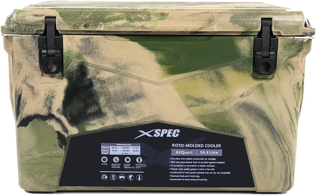 Enfriador hielo moldeado 60qt duro pro resistente exterior