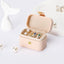 Caja viaje joyería mini organiz. anillos múltiples rosa