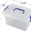 Caja plástico transparente con tapa set 6