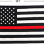 Bandera USA roja fina estrellas bordadas 3x5pies honor bomberos