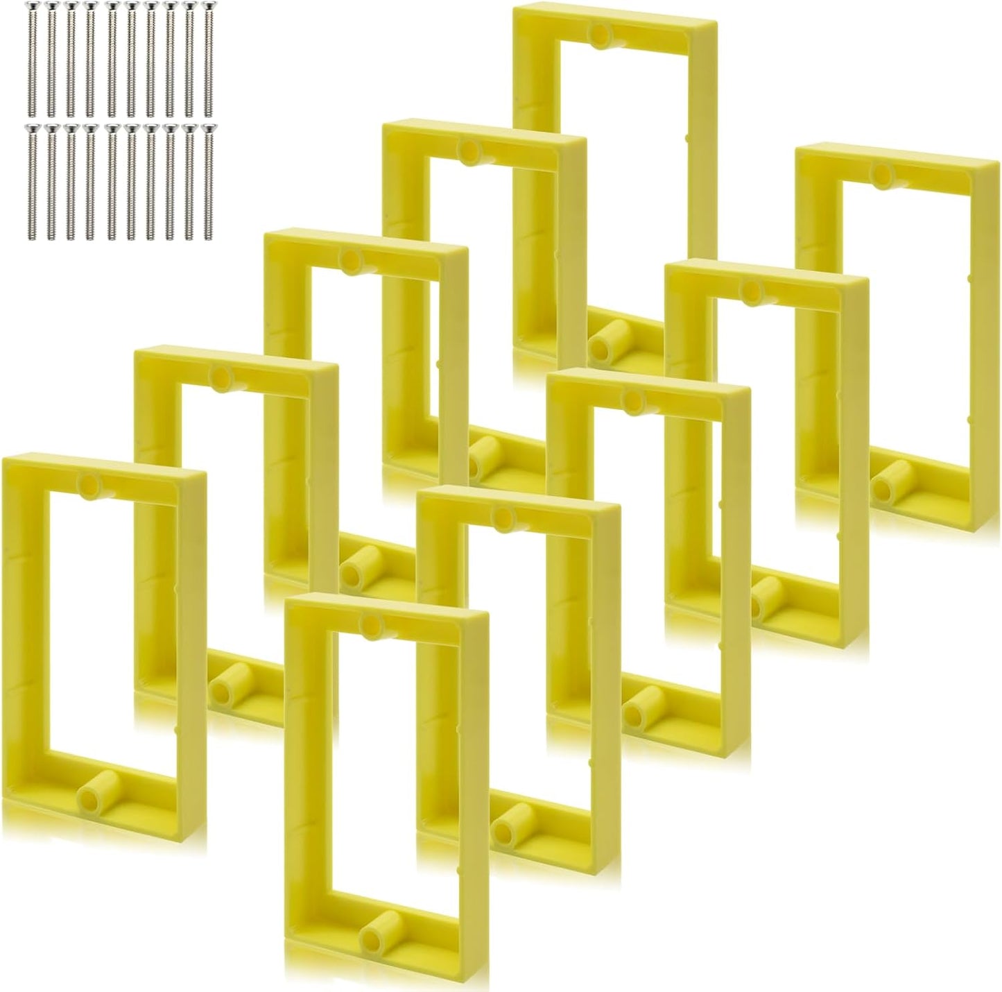 Extensor caja eléctrica 1/2pulg amarillo resistente calor