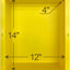 Nicho ducha 16x14" baño rectangular amarillo