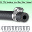 Manguera combustible 1/2" ID 8AN 10pies acero inox