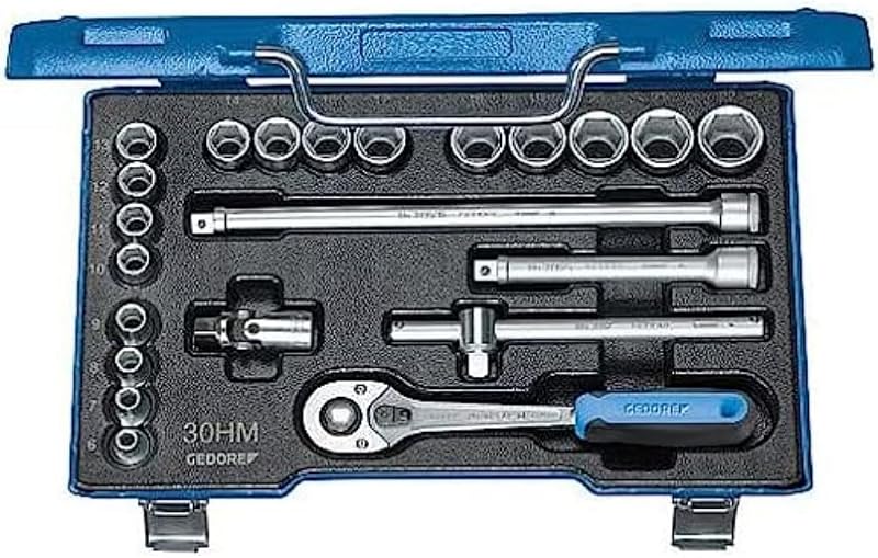 Set 22 zócalos hexagonales 3/8 HMU-10