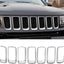 7 Pzas Moldura Parrilla Cromada Jeep Compass 11-17
