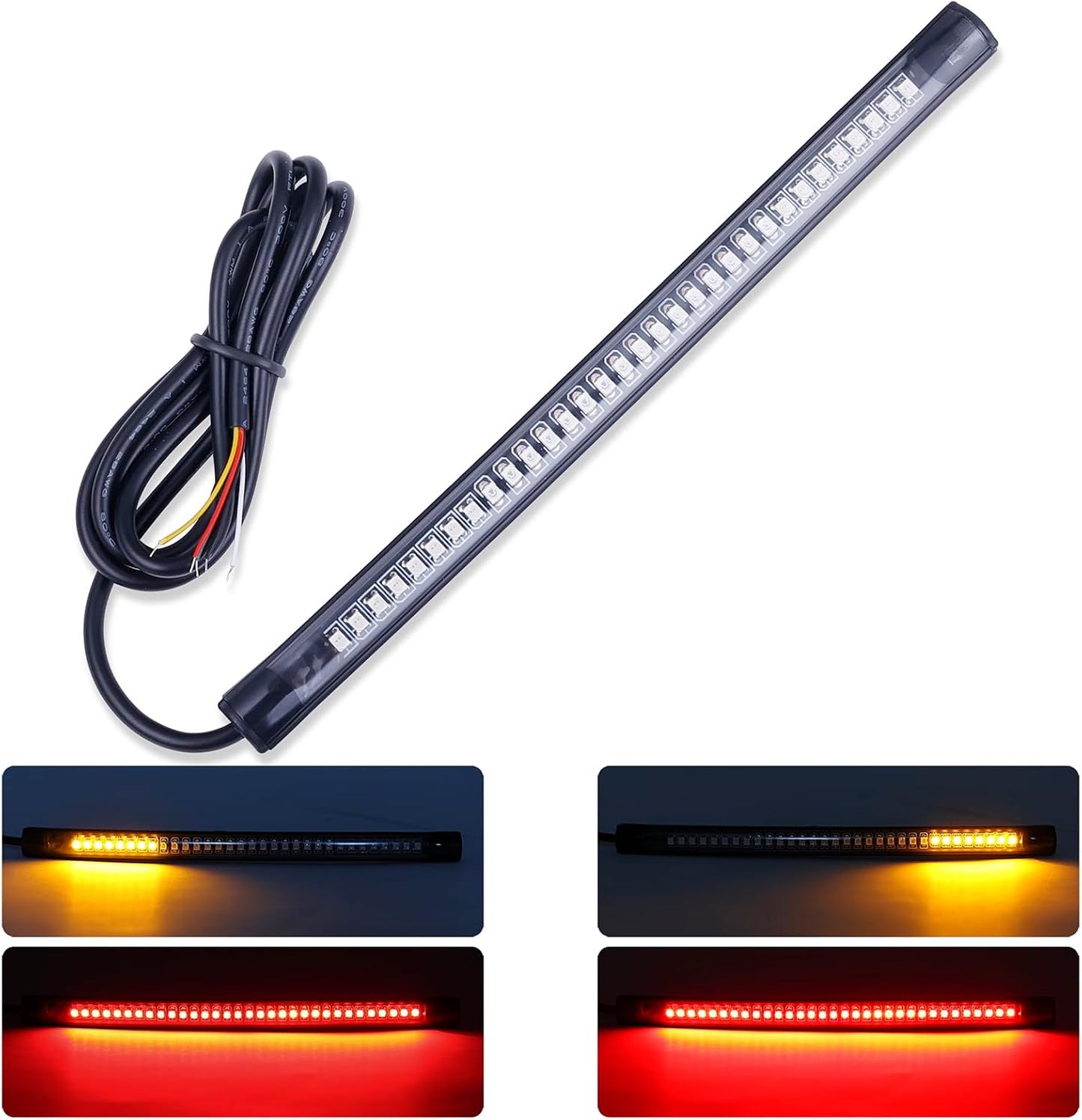 Tira LED señal giro freno conducción universal motocicleta